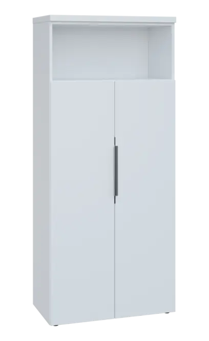 SIN 5 - 82DN kancelářská skříň, 2-dveřová/nika, 1820x800x400, bílá